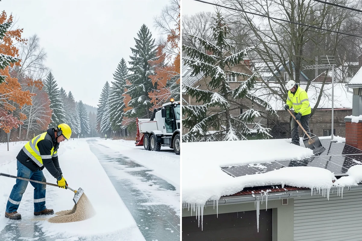 Front Entrance Snow Removal in Shoreline, King County, WA - We assess the landing, approach, and door threshold