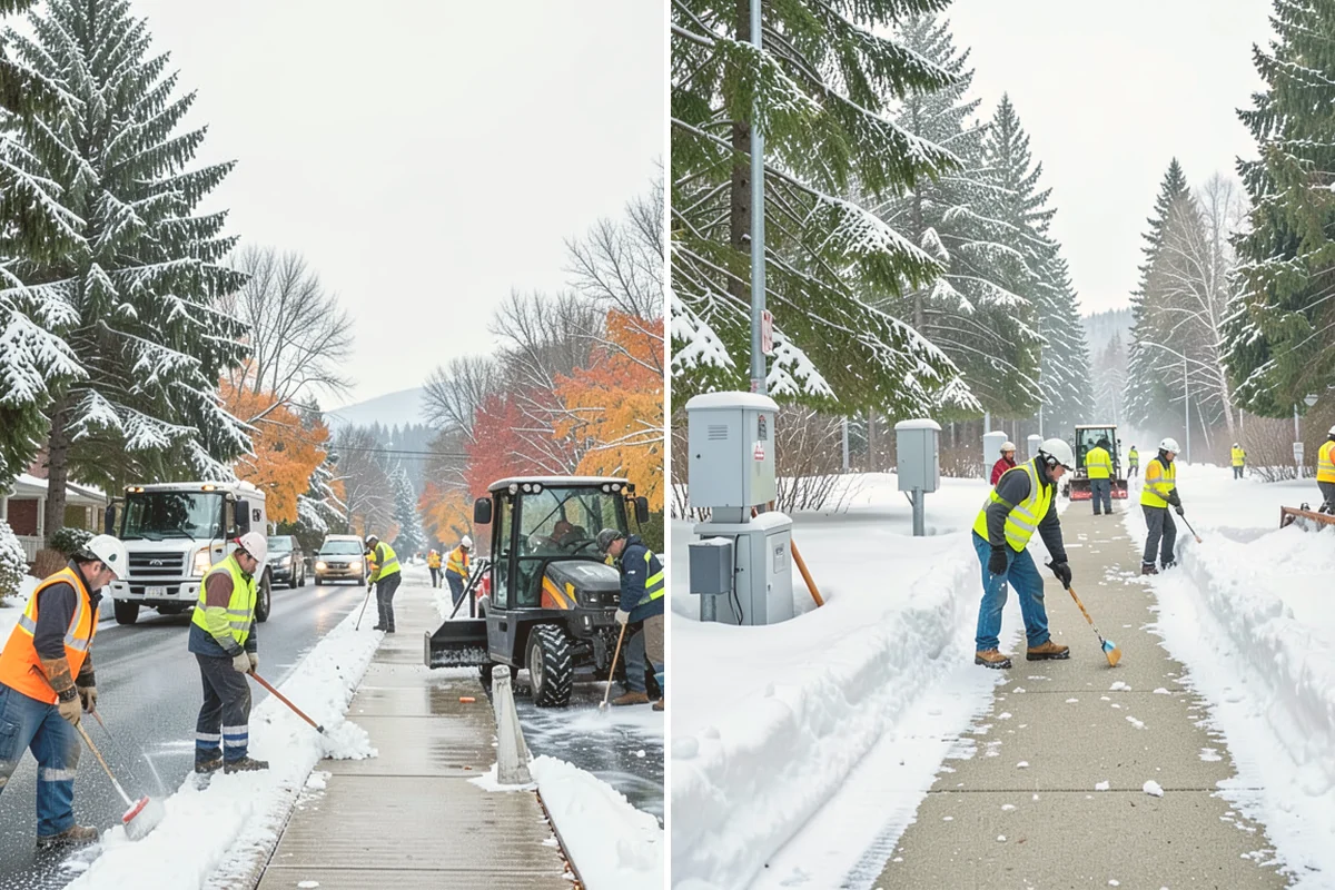 Front Entrance Snow Removal in Snohomish, Snohomish County, WA - We assess the landing, approach, and door threshold