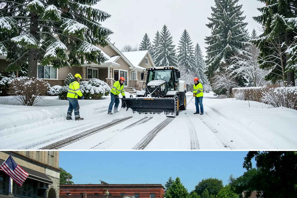 Front Entrance Snow Removal in Snohomish, Snohomish County, WA - Get on our route by late November so your entrance is protected before the season's first hard frost.
