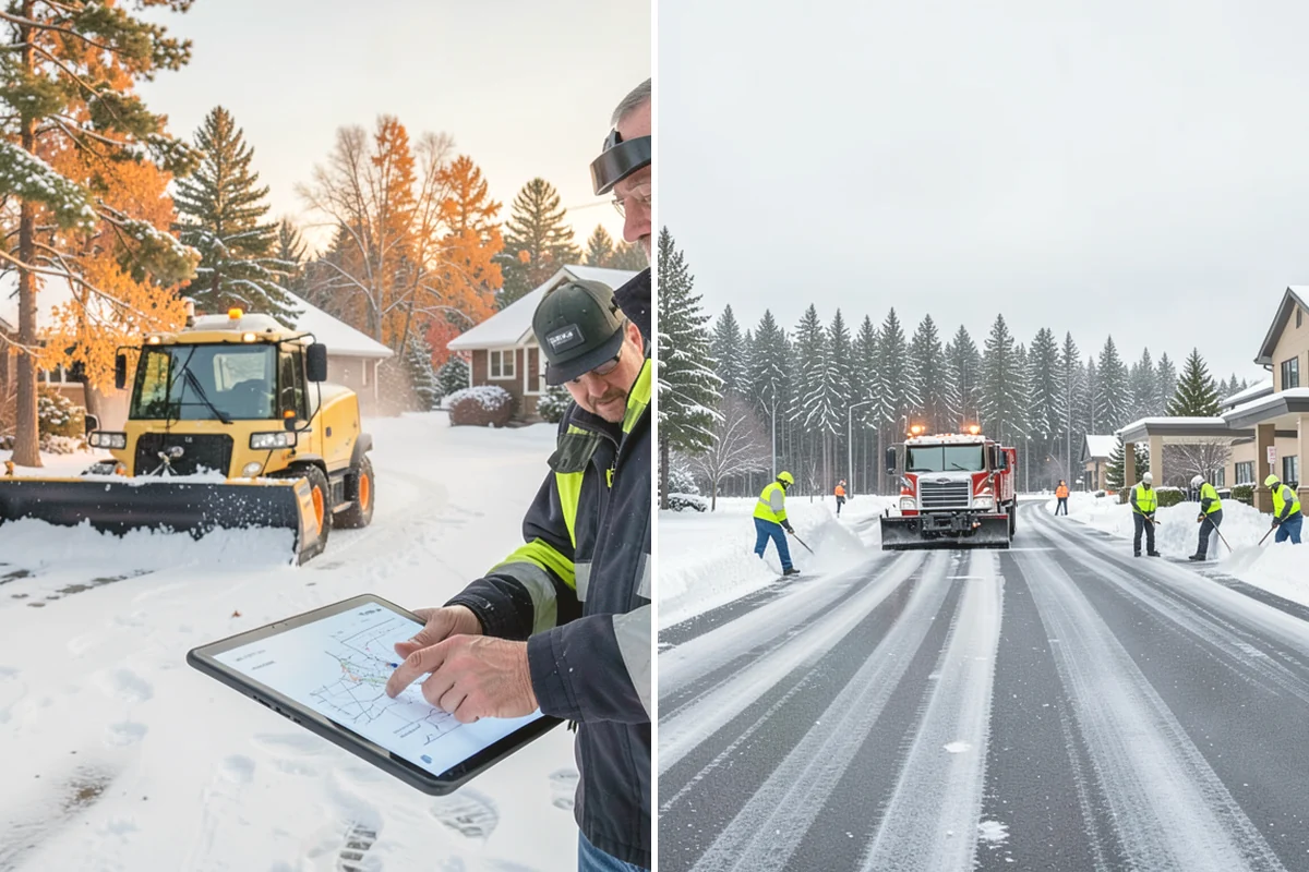 Front Entrance Snow Removal in Steilacoom, Pierce County, WA - We assess the landing, approach, and door threshold