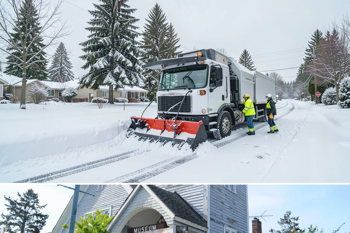 Front Entrance Snow Removal in Steilacoom, Pierce County, WA - Get on our route by late November so your entrance is protected before the season's first hard frost.