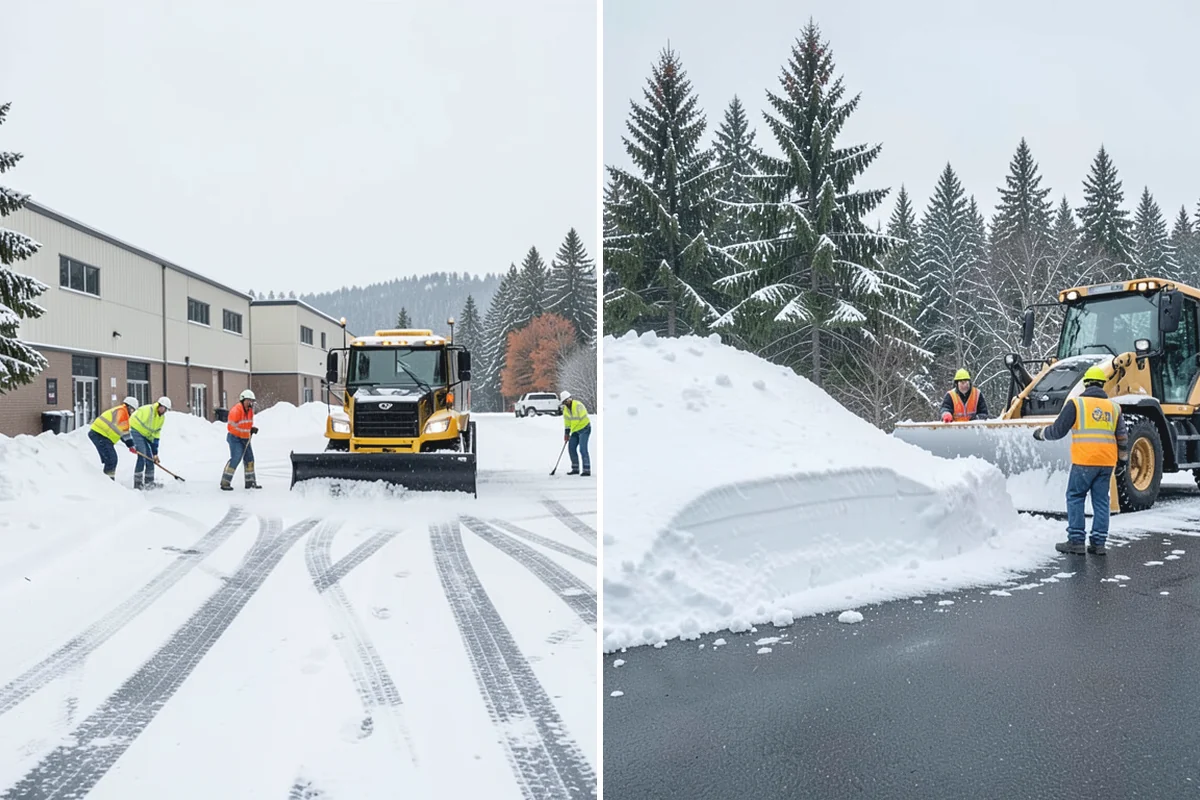 Front Entrance Snow Removal in Sumner, Pierce County, WA - We assess the landing, approach, and door threshold