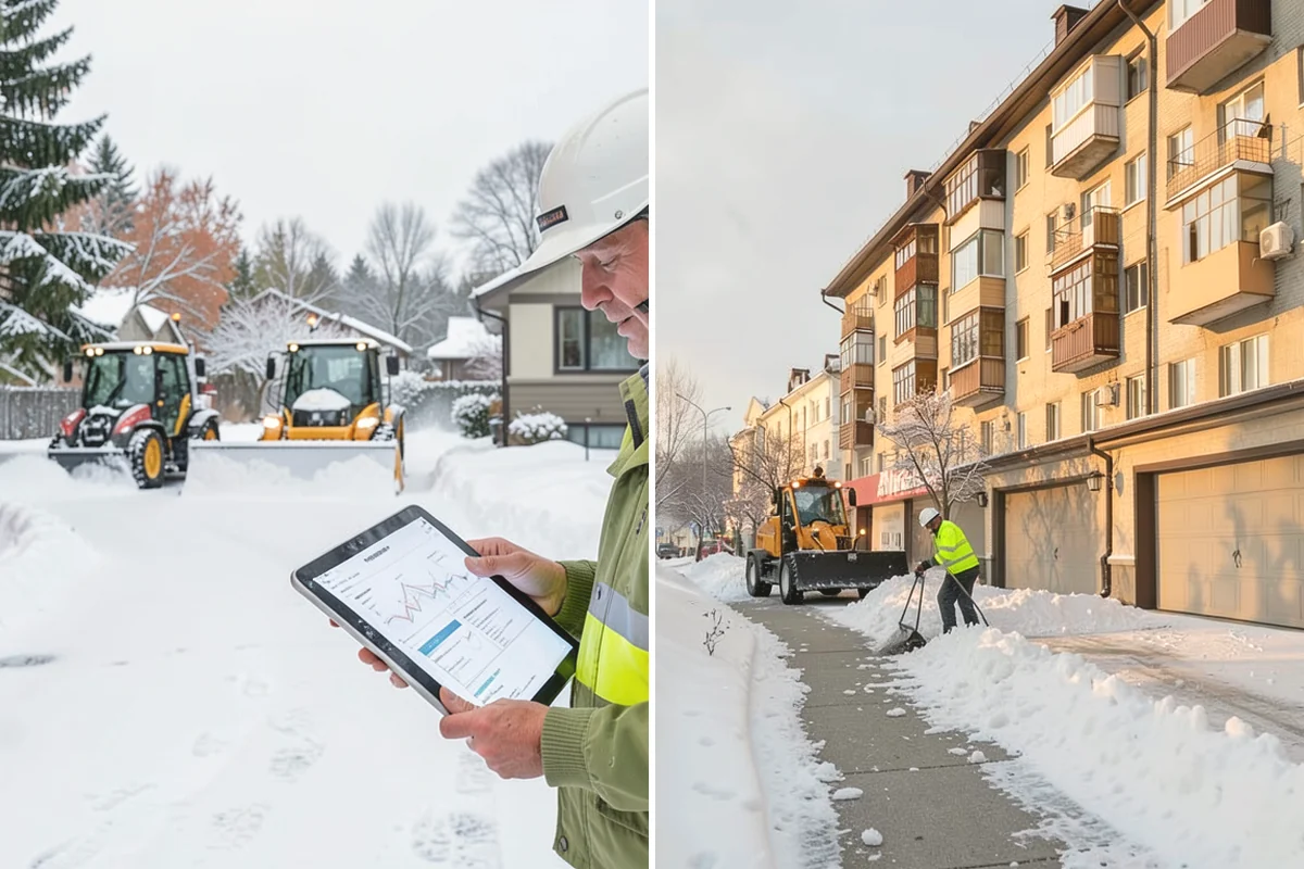 Front Entrance Snow Removal in Tacoma, Pierce County, WA - We assess the landing, approach, and door threshold