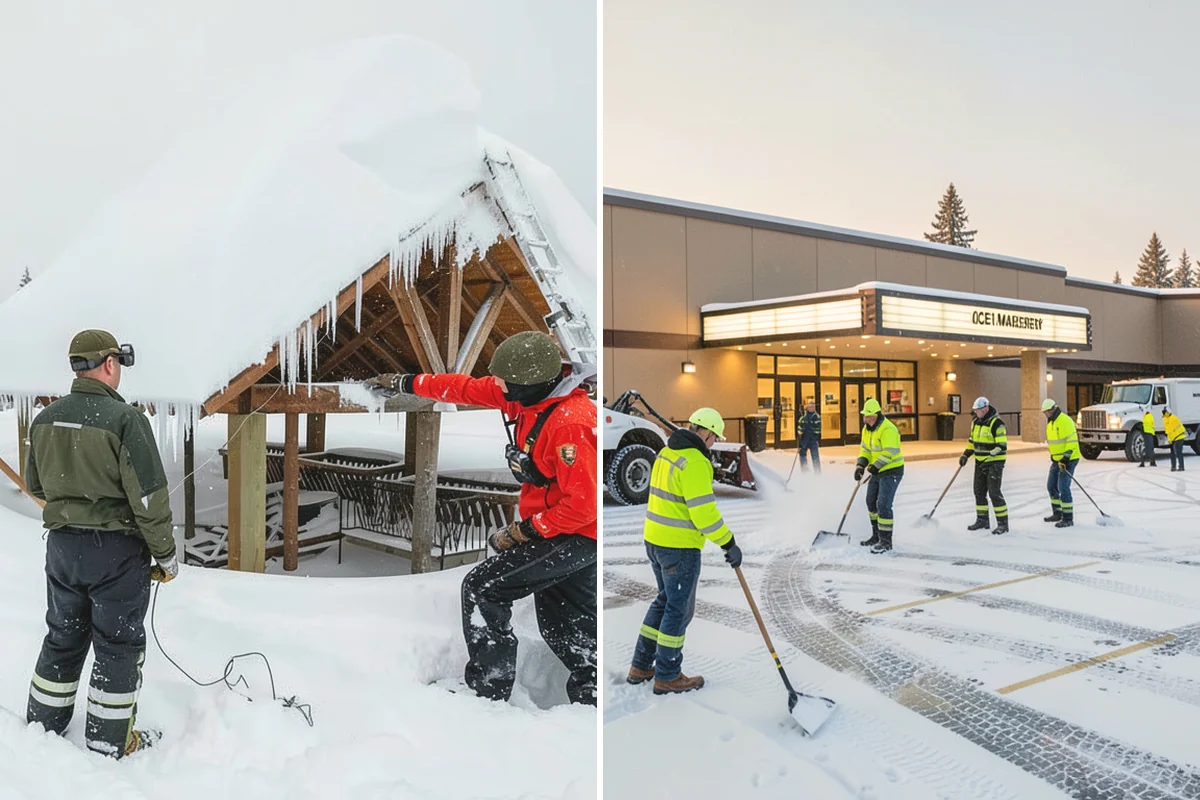 Front Entrance Snow Removal in Tukwila, King County, WA - We assess the landing, approach, and door threshold