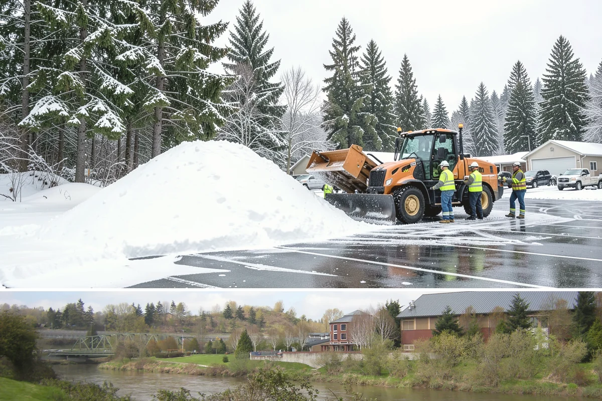 Front Entrance Snow Removal in Tukwila, King County, WA - Get on our route by late November so your entrance is protected before the season's first hard frost.