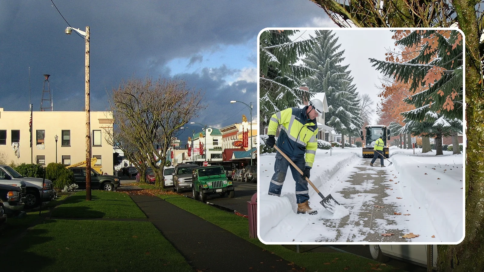 Front Walkway Snow Removal in Arlington, Snohomish County, WA - We clear the front walkway so your main path from street to door stays safe during Western Washington snow events.