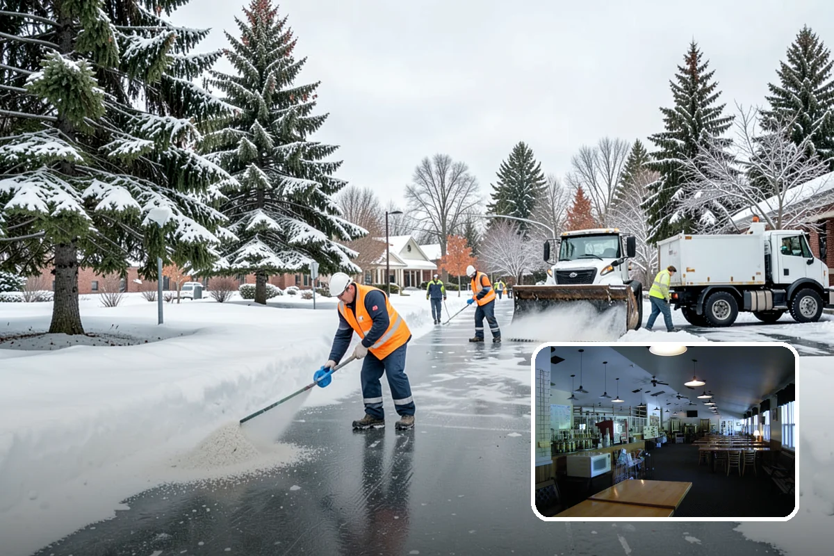 Front Walkway Snow Removal in Black Diamond, King County, WA - Keeps your primary entrance safe for family and guests