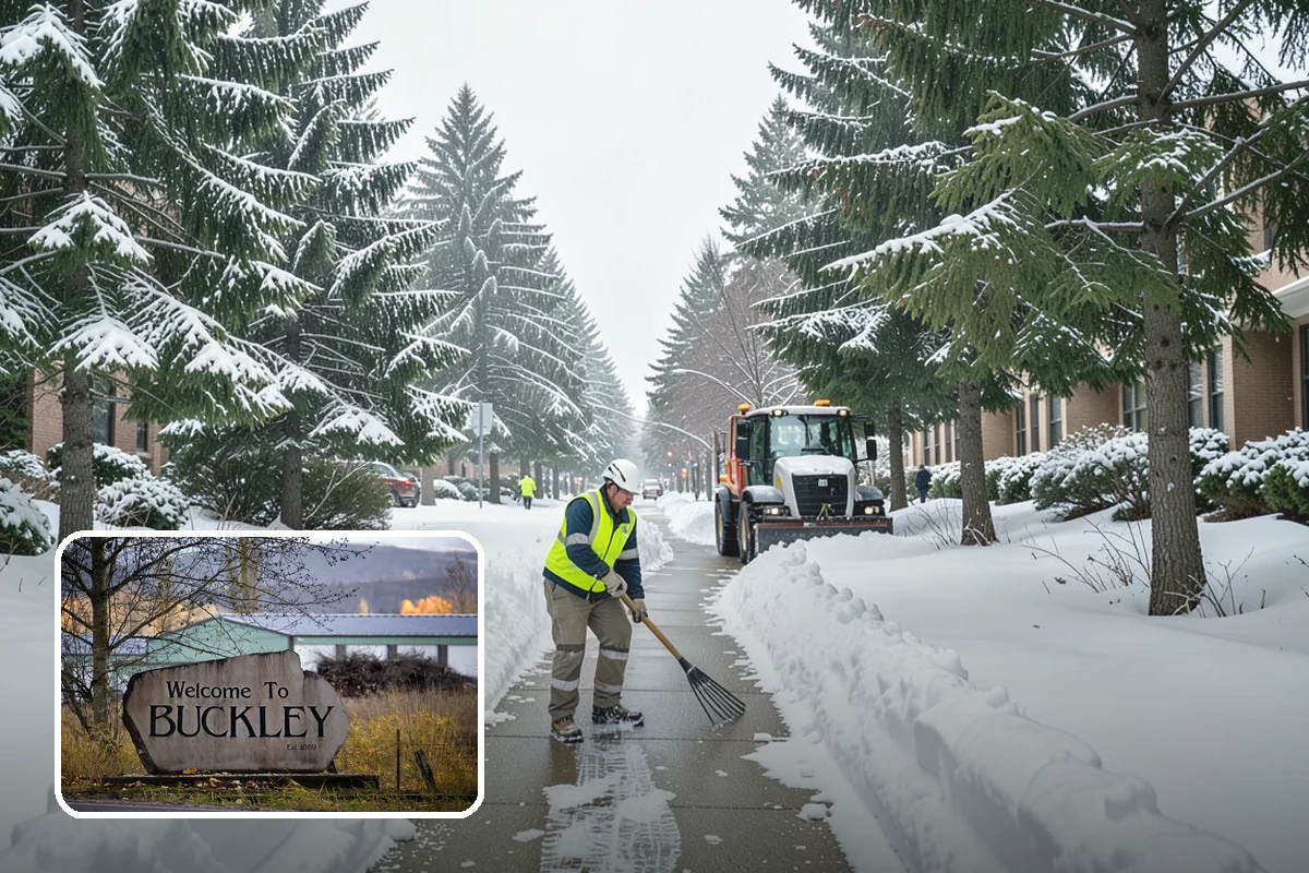 Front Walkway Snow Removal in Buckley, Pierce County, WA - Keeps your primary entrance safe for family and guests
