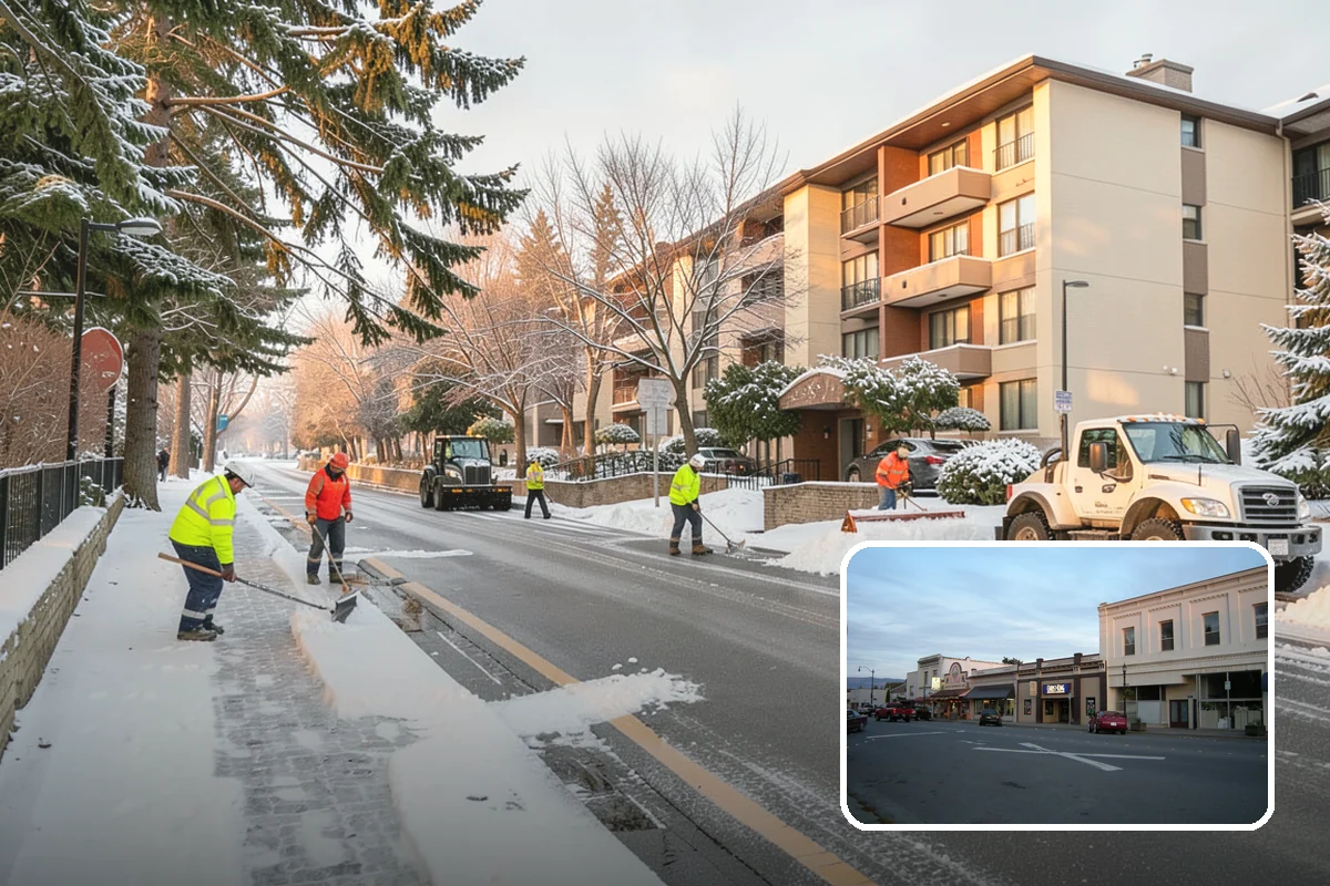 Front Walkway Snow Removal in Burlington, Skagit County, WA - Keeps your primary entrance safe for family and guests
