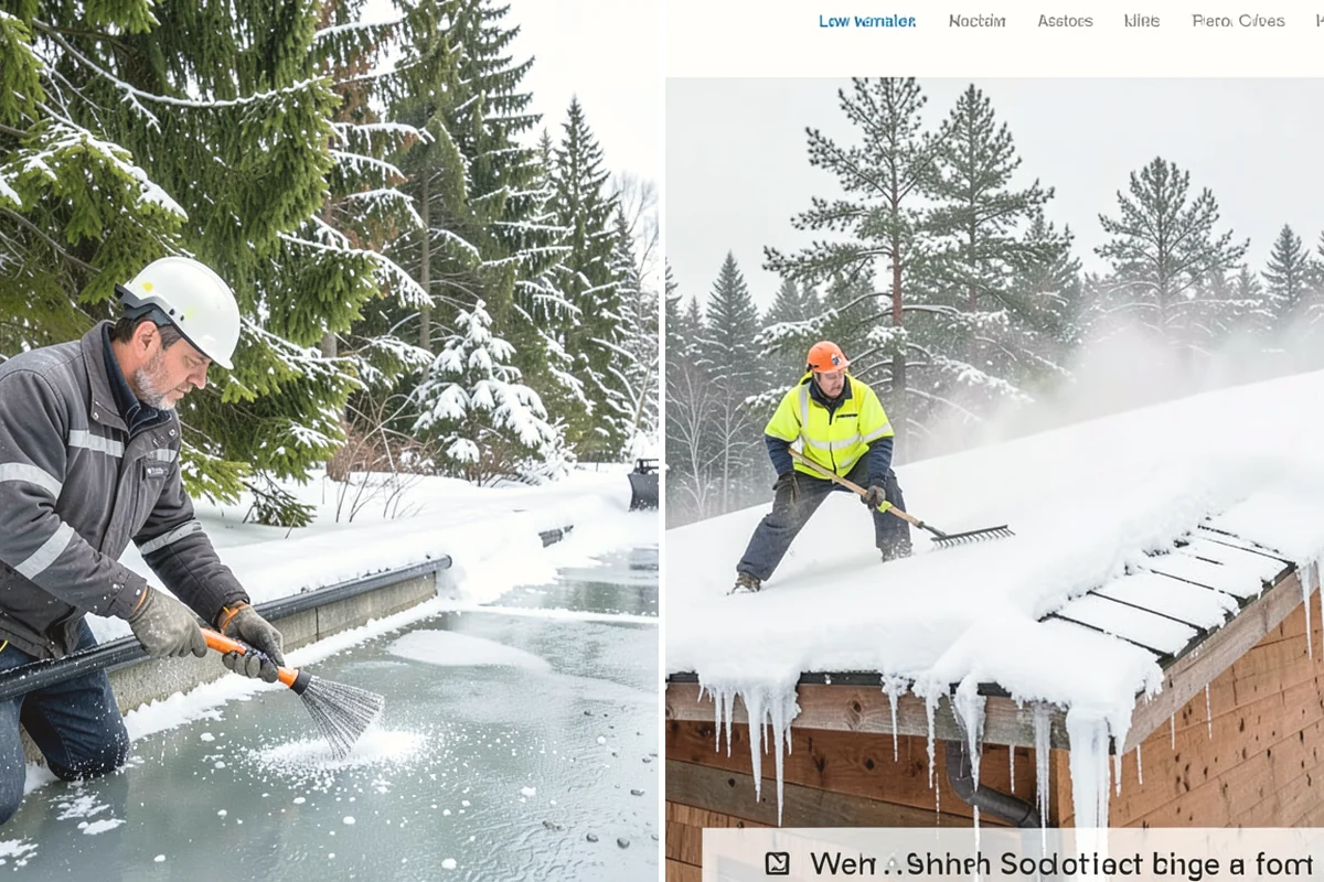 Front Walkway Snow Removal in Burlington, Skagit County, WA - Inspect the walkway surface and note delicate finishes
