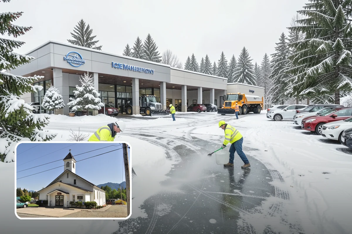 Front Walkway Snow Removal in Concrete, Skagit County, WA - Keeps your primary entrance safe for family and guests
