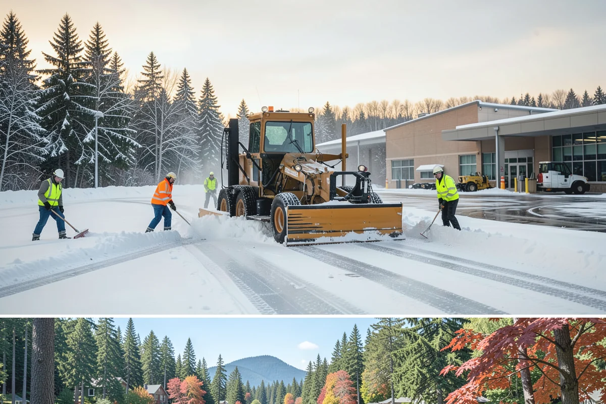 Front Walkway Snow Removal in Covington, King County, WA - Front walkways need attention from the first overnight accumulation through the late-winter freeze-thaw cycles that grip the...