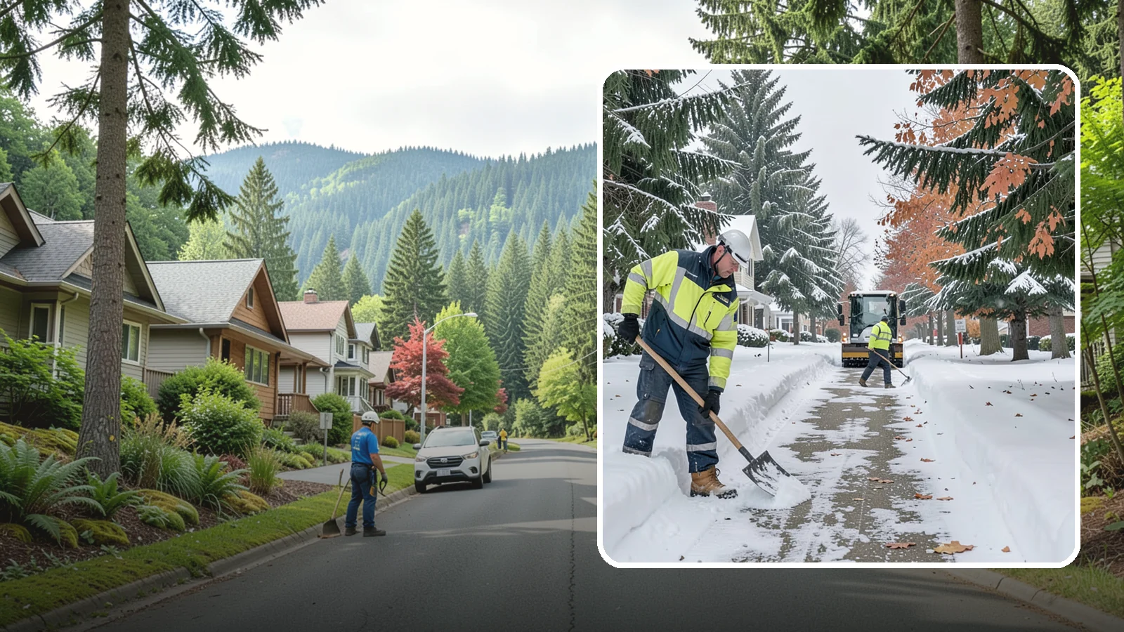 Front Walkway Snow Removal in Darrington, Snohomish County, WA - We clear the front walkway so your main path from street to door stays safe during Western Washington snow events.