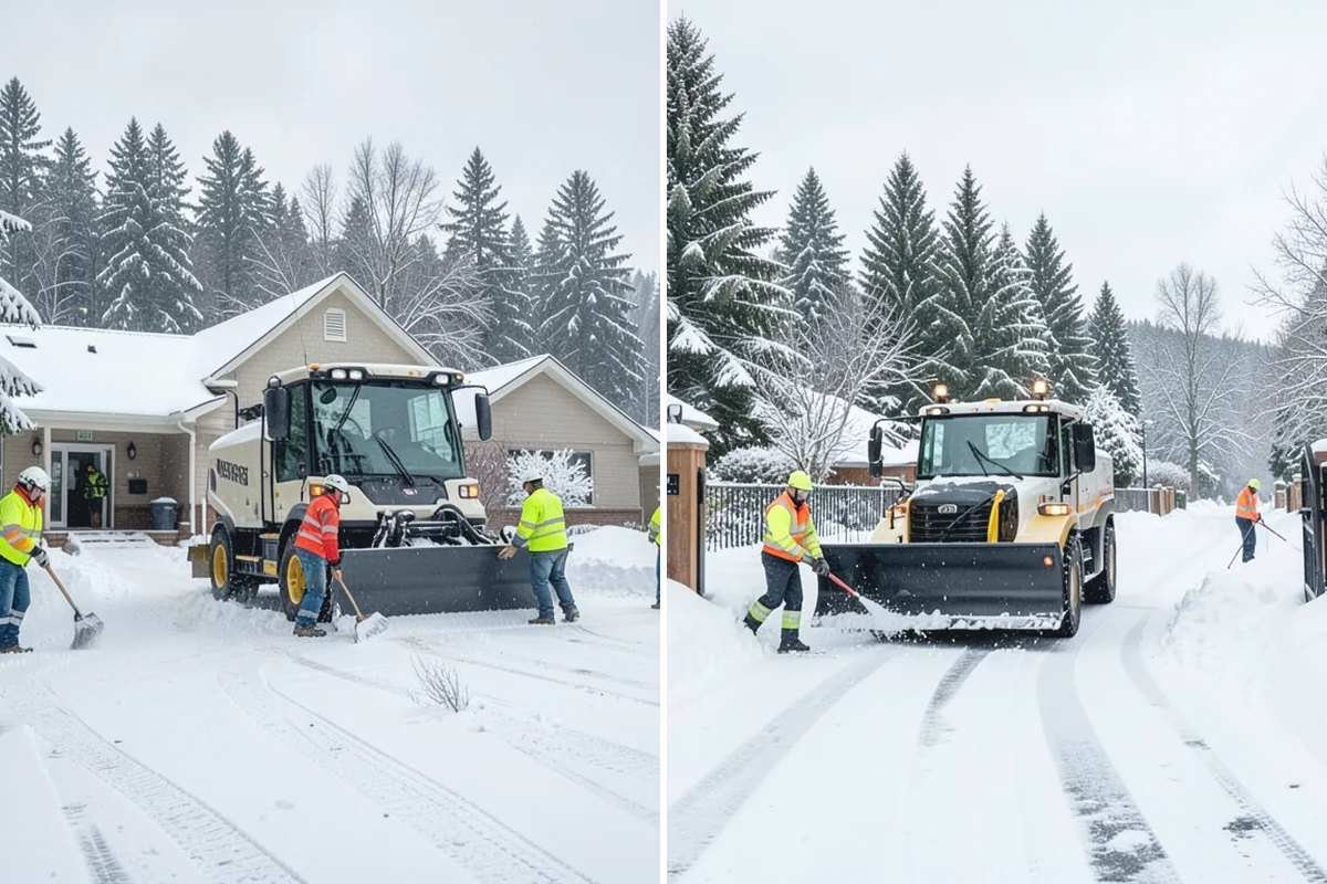 Front Walkway Snow Removal in Darrington, Snohomish County, WA - Inspect the walkway surface and note delicate finishes