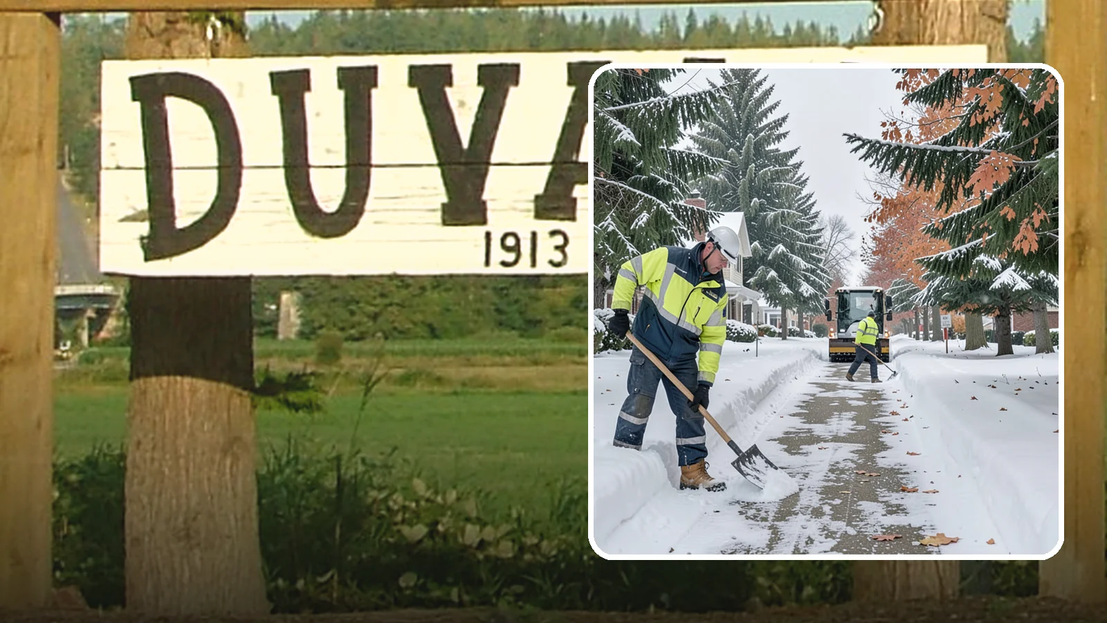 Front Walkway Snow Removal in Duvall, King County, WA - We clear the front walkway so your main path from street to door stays safe during Western Washington snow events.
