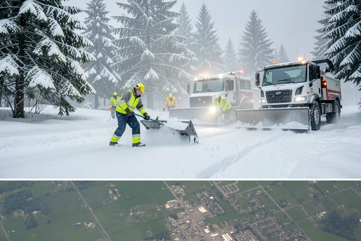 Front Walkway Snow Removal in Enumclaw, King County, WA - Front walkways need attention from the first overnight accumulation through the late-winter freeze-thaw cycles that grip the...
