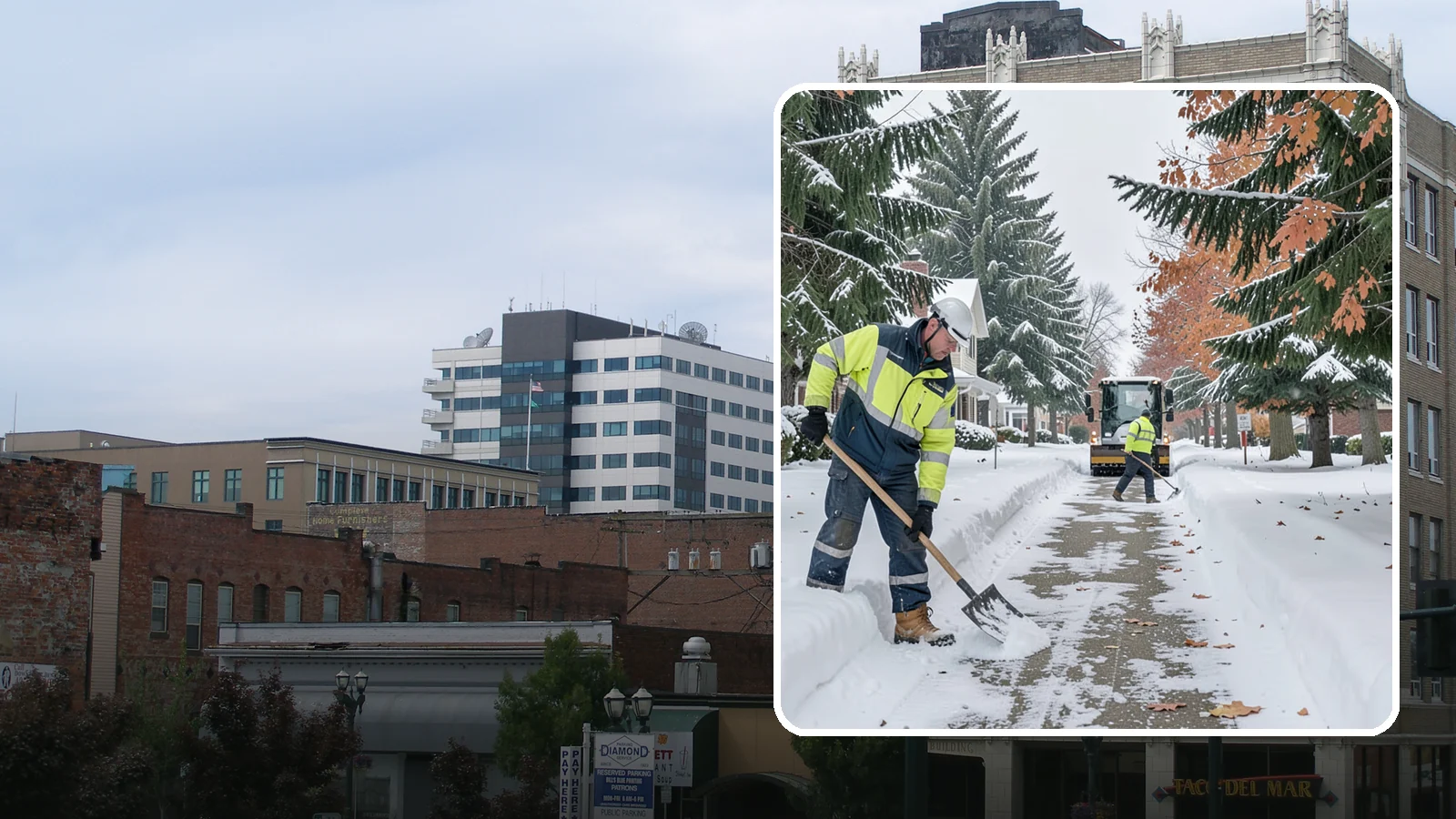 Front Walkway Snow Removal in Everett, Snohomish County, WA - We clear the front walkway so your main path from street to door stays safe during Western Washington snow events.