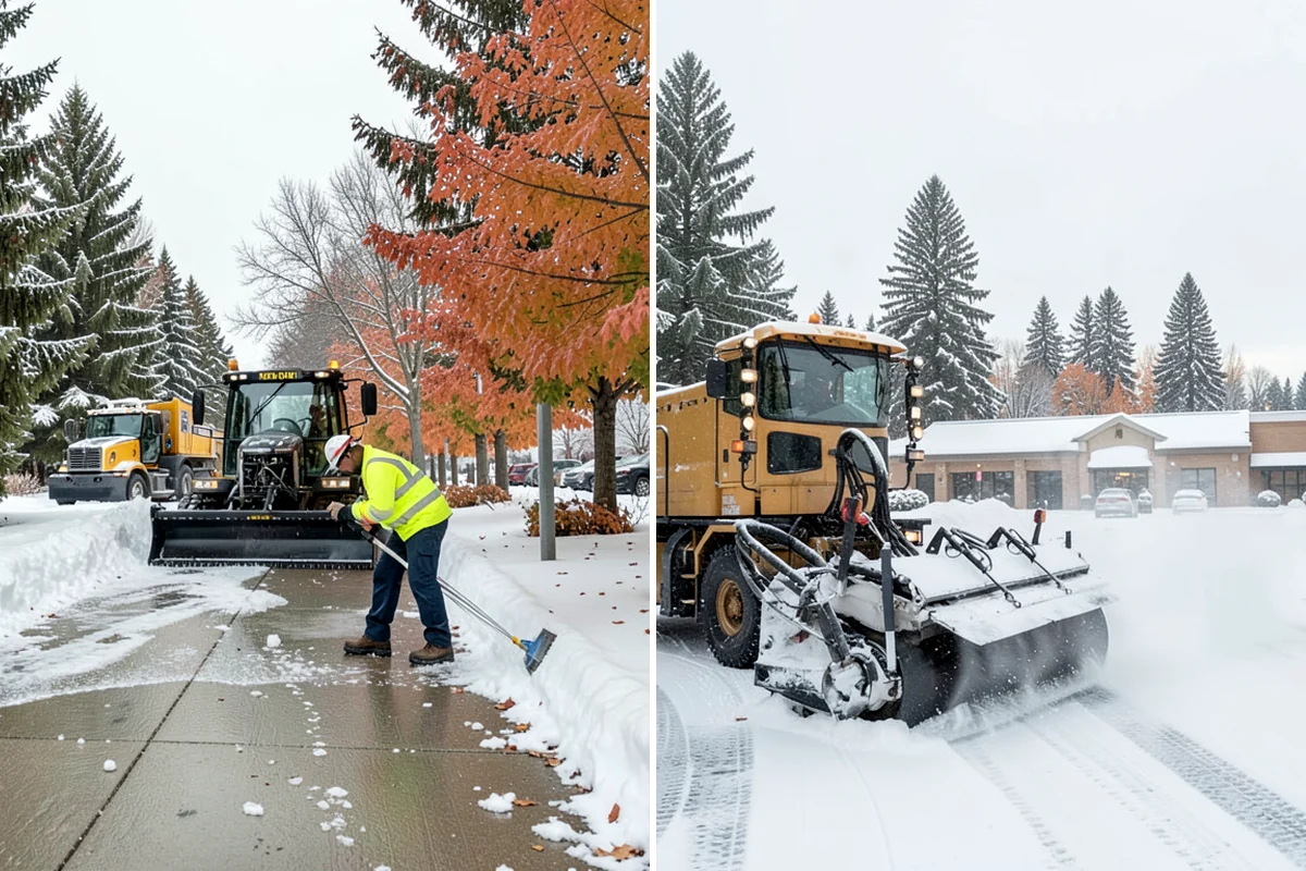 Front Walkway Snow Removal in Everett, Snohomish County, WA - Inspect the walkway surface and note delicate finishes