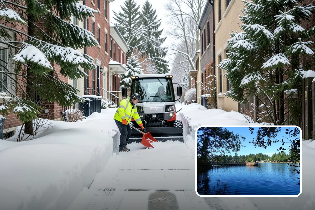 Front Walkway Snow Removal in Federal Way, King County, WA - Keeps your primary entrance safe for family and guests
