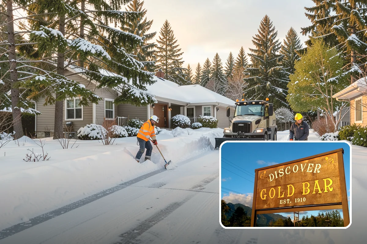 Front Walkway Snow Removal in Gold Bar, Snohomish County, WA - Keeps your primary entrance safe for family and guests