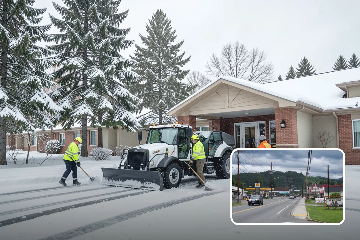 Front Walkway Snow Removal in Granite Falls, Snohomish County, WA - Keeps your primary entrance safe for family and guests