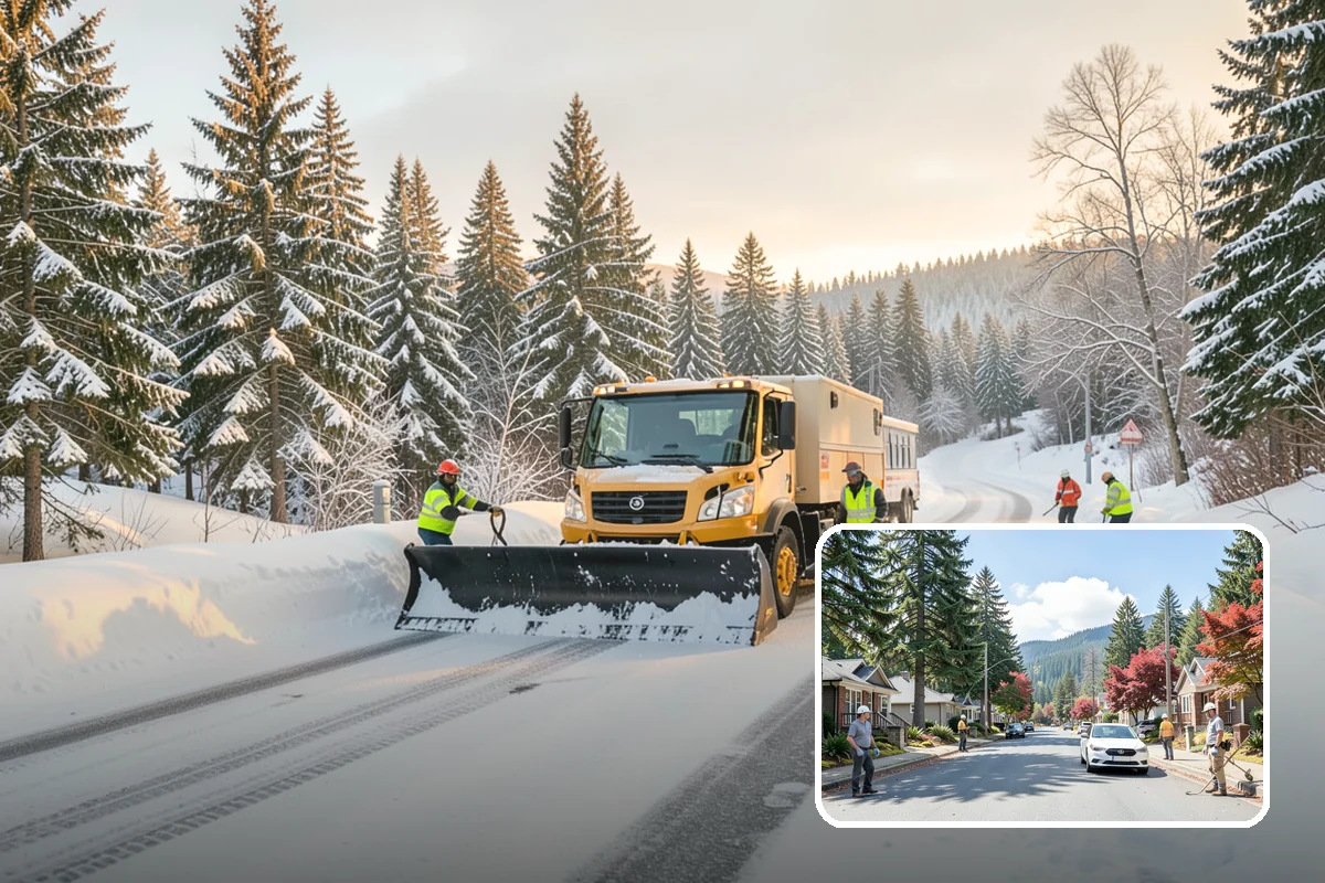 Front Walkway Snow Removal in Hunts Point, King County, WA - Keeps your primary entrance safe for family and guests
