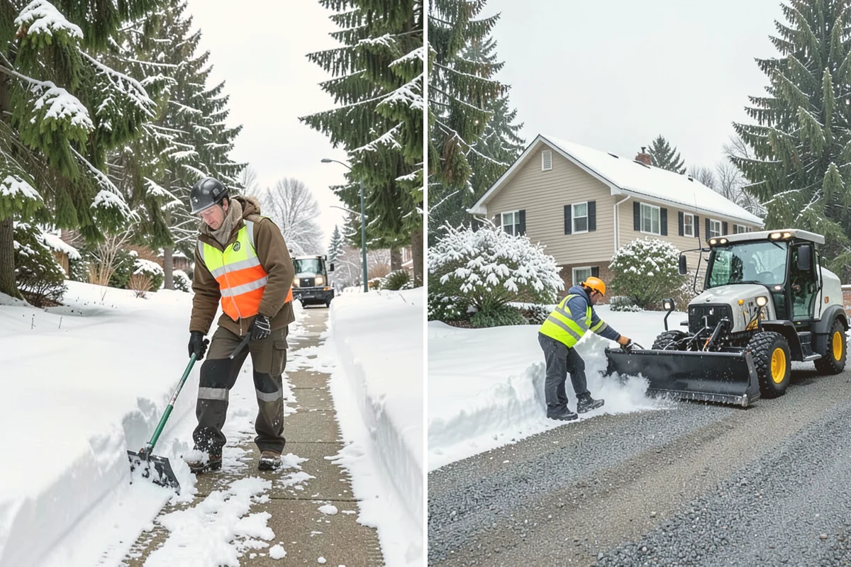 Front Walkway Snow Removal in Index, Snohomish County, WA - Inspect the walkway surface and note delicate finishes