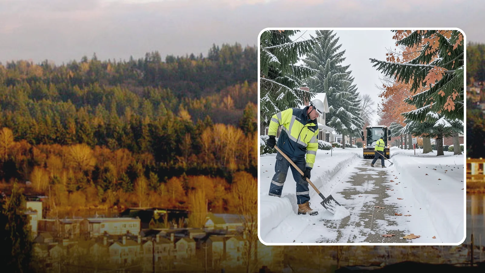 Front Walkway Snow Removal in Kenmore, King County, WA - We clear the front walkway so your main path from street to door stays safe during Western Washington snow events.