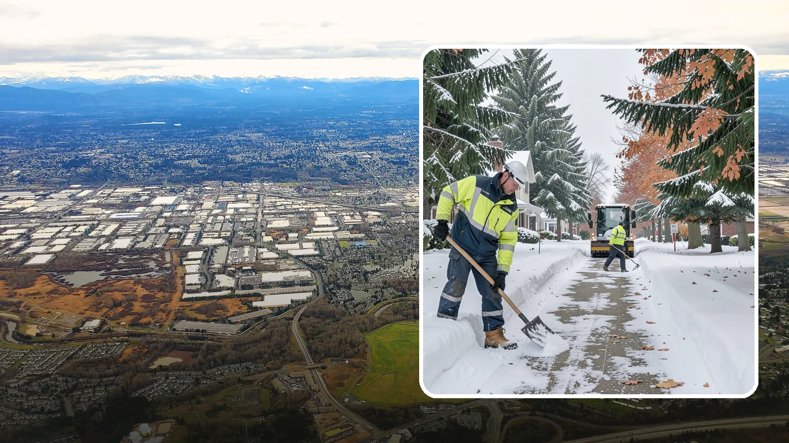 Front Walkway Snow Removal in Kent, King County, WA - We clear the front walkway so your main path from street to door stays safe during Western Washington snow events.