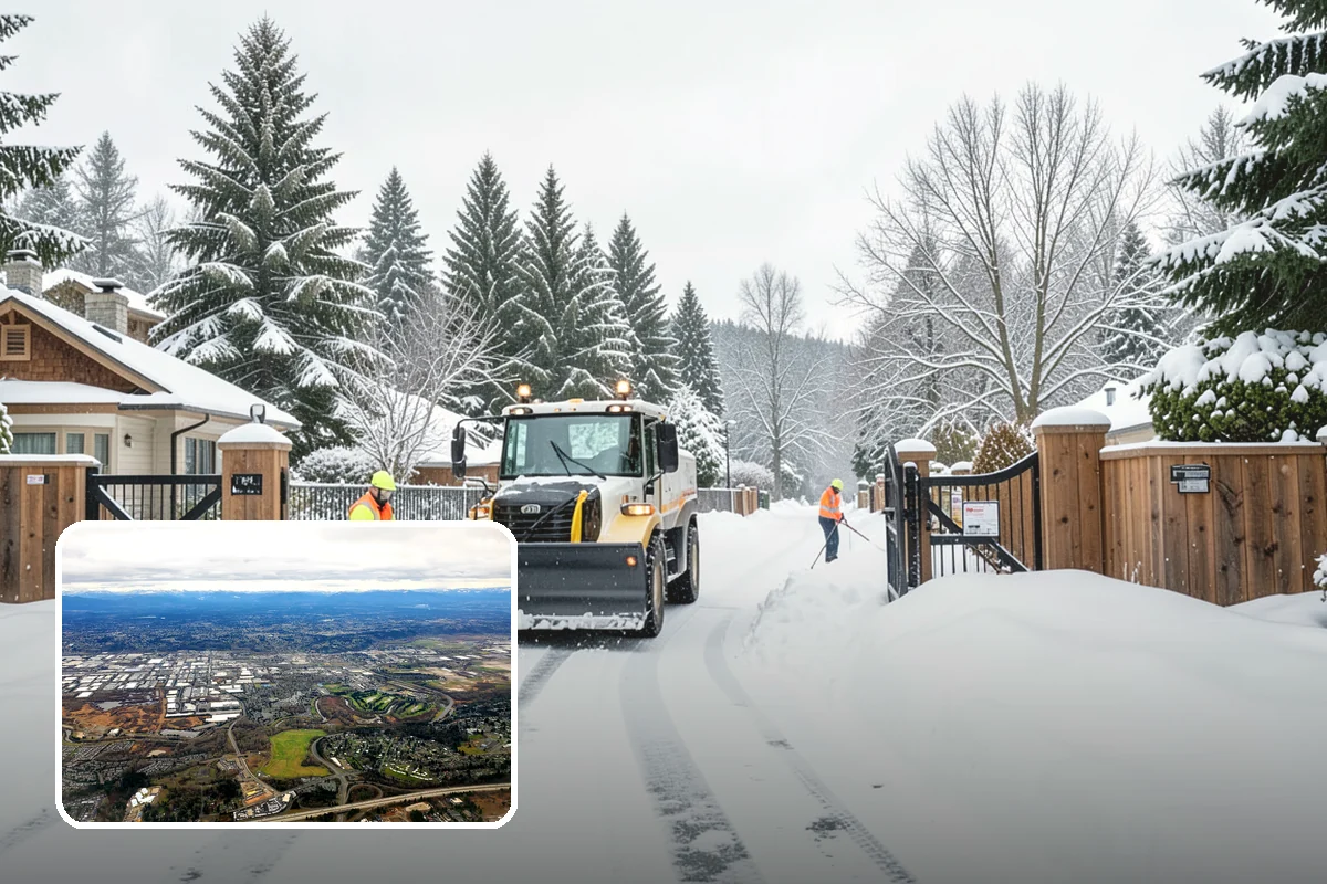 Front Walkway Snow Removal in Kent, King County, WA - Keeps your primary entrance safe for family and guests