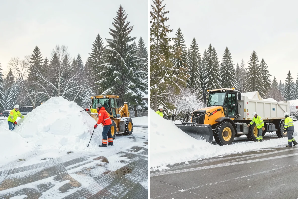 Front Walkway Snow Removal in Kent, King County, WA - Inspect the walkway surface and note delicate finishes