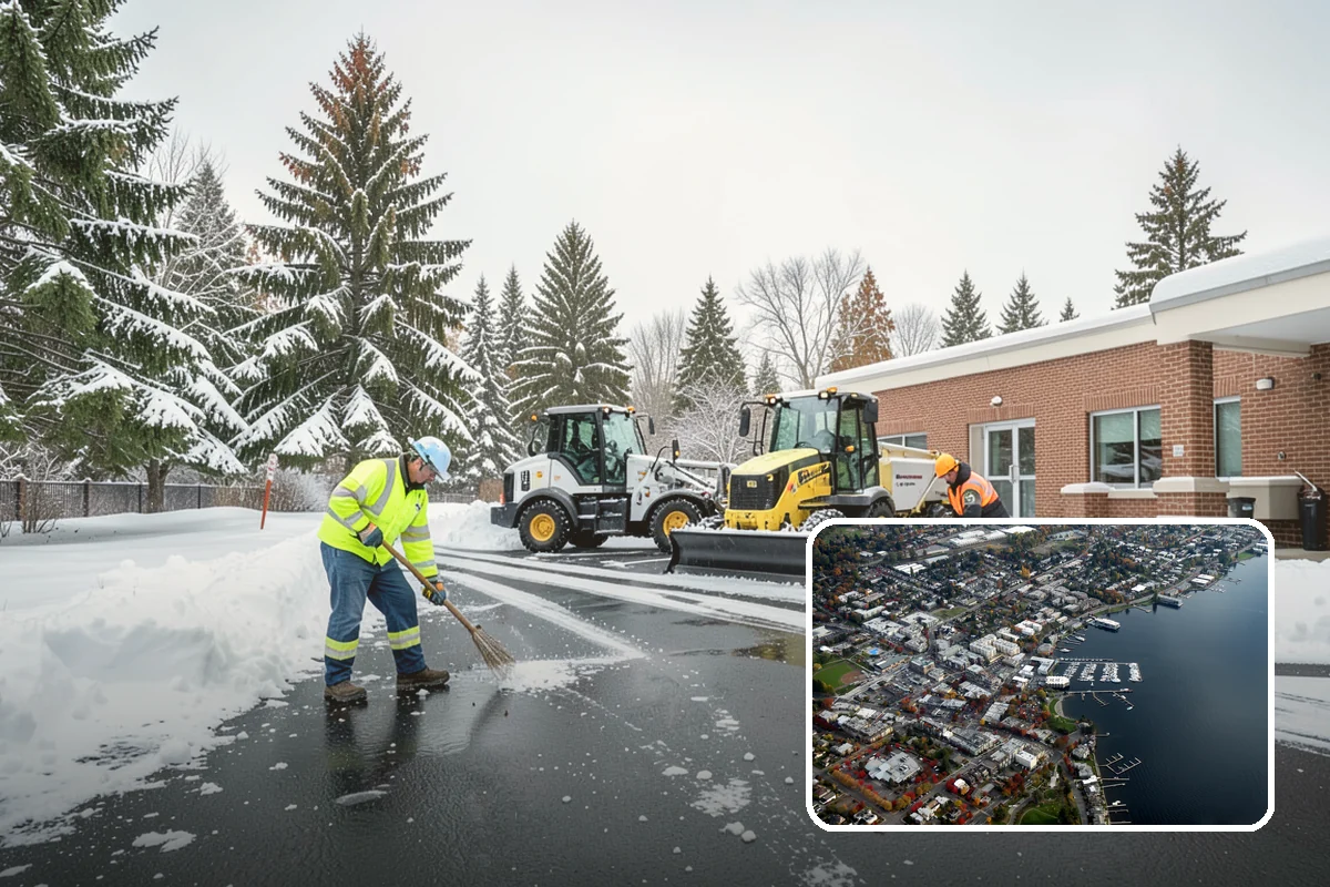 Front Walkway Snow Removal in Kirkland, King County, WA - Keeps your primary entrance safe for family and guests