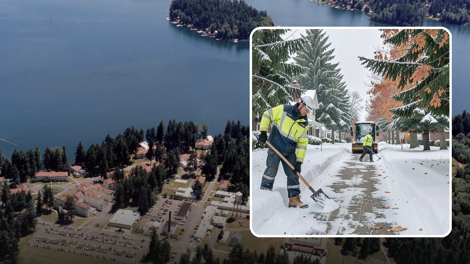 Front Walkway Snow Removal in Lakewood, Pierce County, WA - We clear the front walkway so your main path from street to door stays safe during Western Washington snow events.