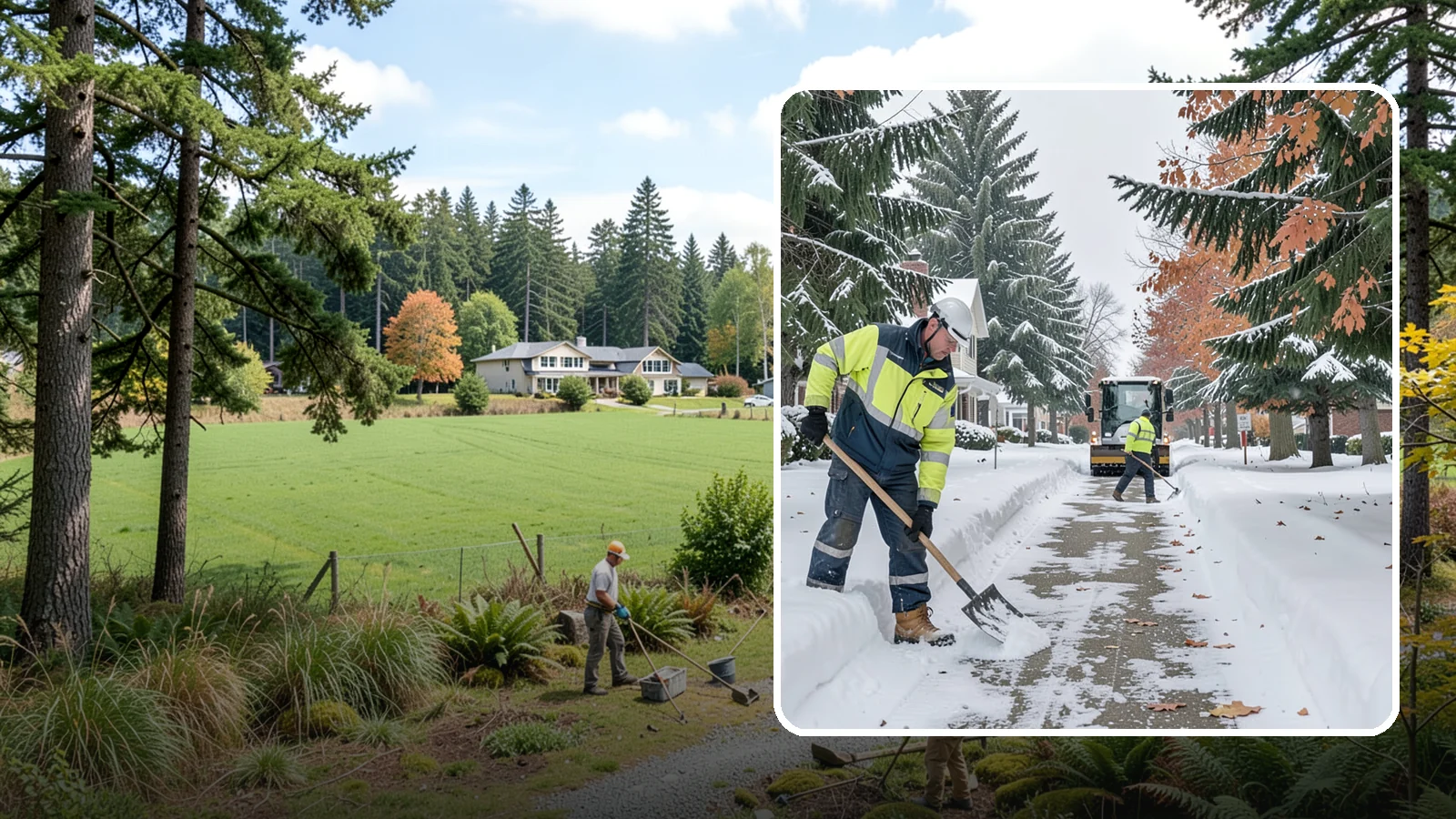 Front Walkway Snow Removal in Lyman, Skagit County, WA - We clear the front walkway so your main path from street to door stays safe during Western Washington snow events.