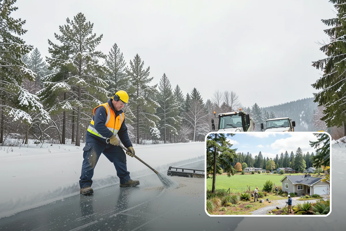 Front Walkway Snow Removal in Lyman, Skagit County, WA - Keeps your primary entrance safe for family and guests