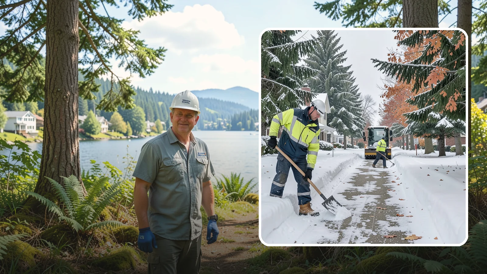 Front Walkway Snow Removal in Milton, King County, WA - We clear the front walkway so your main path from street to door stays safe during Western Washington snow events.
