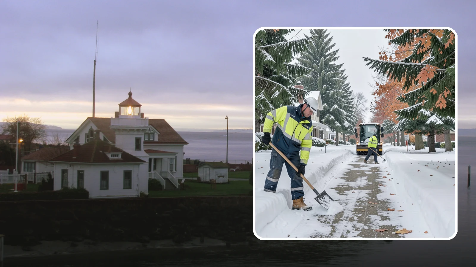 Front Walkway Snow Removal in Mukilteo, Snohomish County, WA - We clear the front walkway so your main path from street to door stays safe during Western Washington snow events.