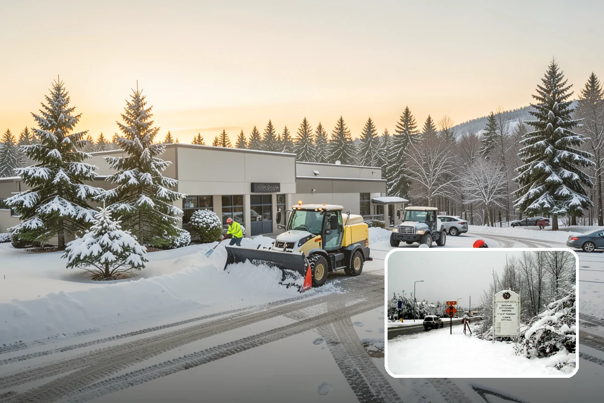 Front Walkway Snow Removal in Newcastle, King County, WA - Keeps your primary entrance safe for family and guests