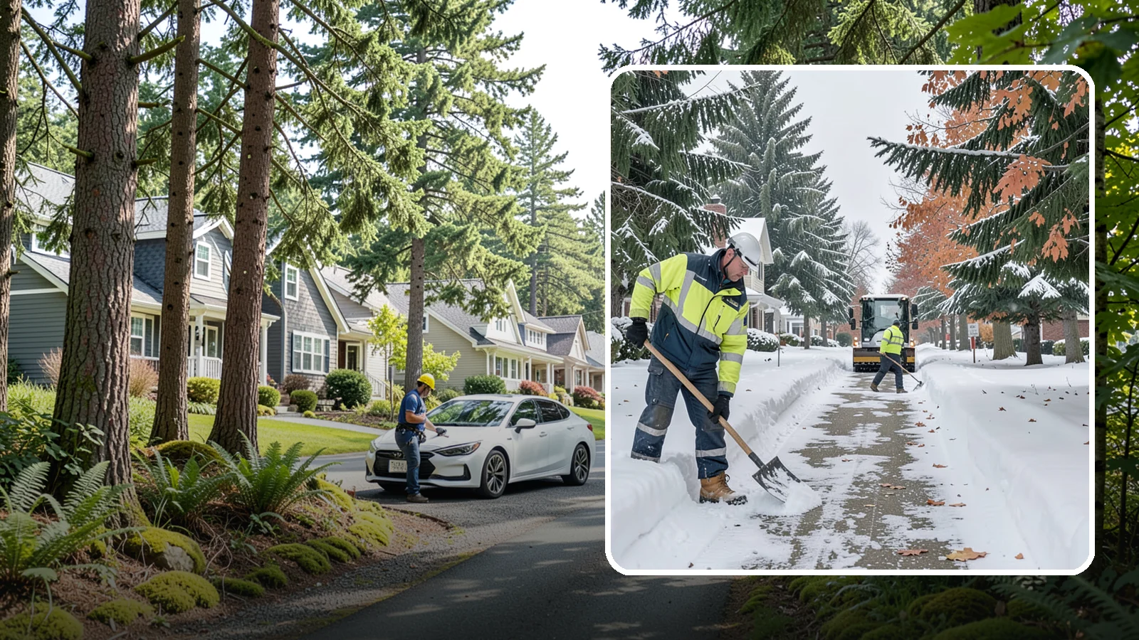 Front Walkway Snow Removal in Normandy Park, King County, WA - We clear the front walkway so your main path from street to door stays safe during Western Washington snow events.