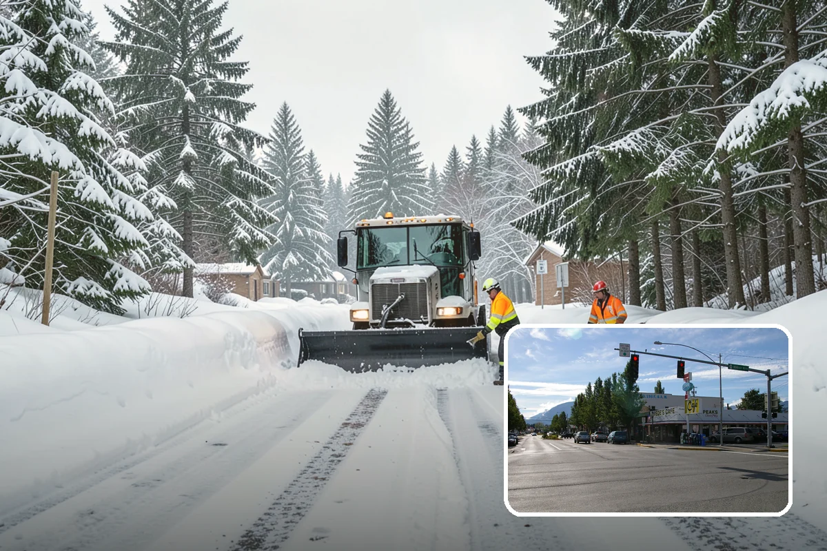 Front Walkway Snow Removal in North Bend, King County, WA - Keeps your primary entrance safe for family and guests