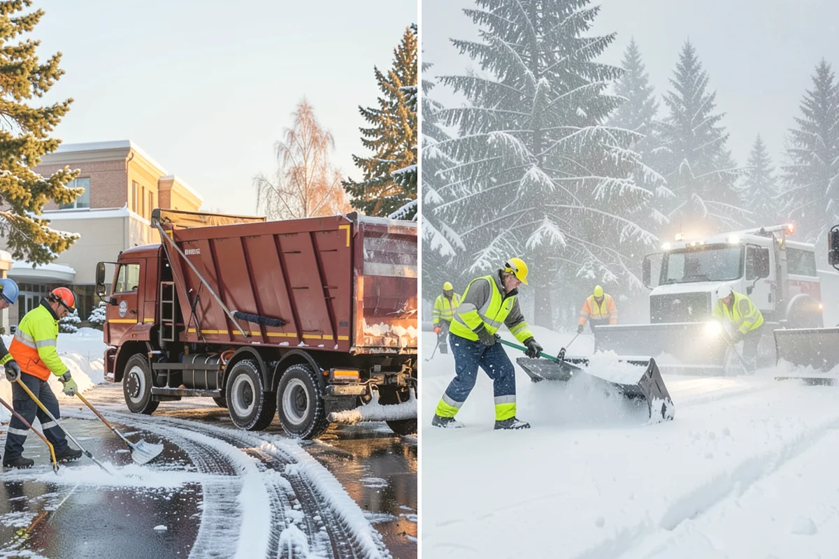 Front Walkway Snow Removal in Oak Harbor, Island County, WA - Inspect the walkway surface and note delicate finishes
