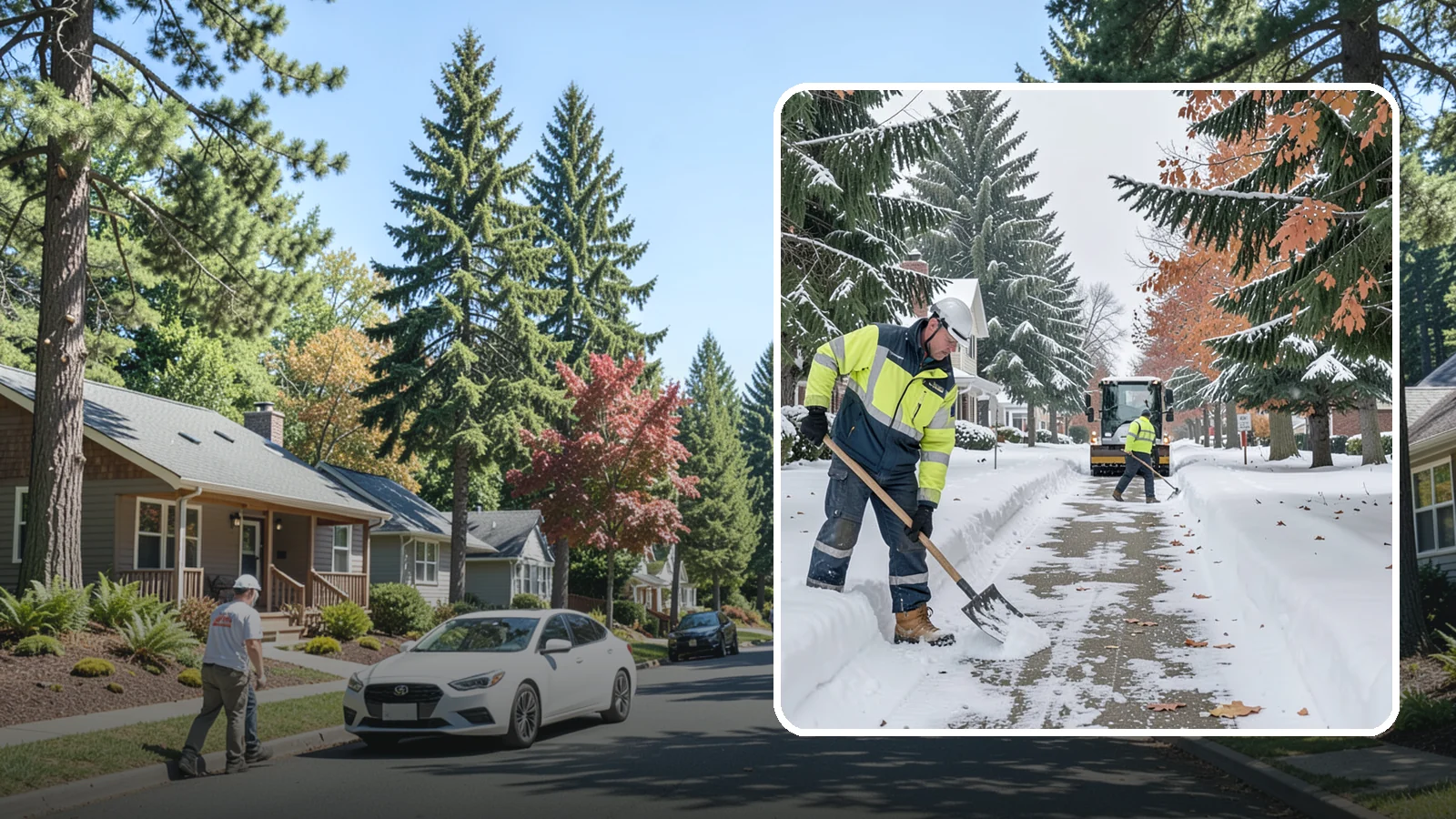Front Walkway Snow Removal in Orting, Pierce County, WA - We clear the front walkway so your main path from street to door stays safe during Western Washington snow events.