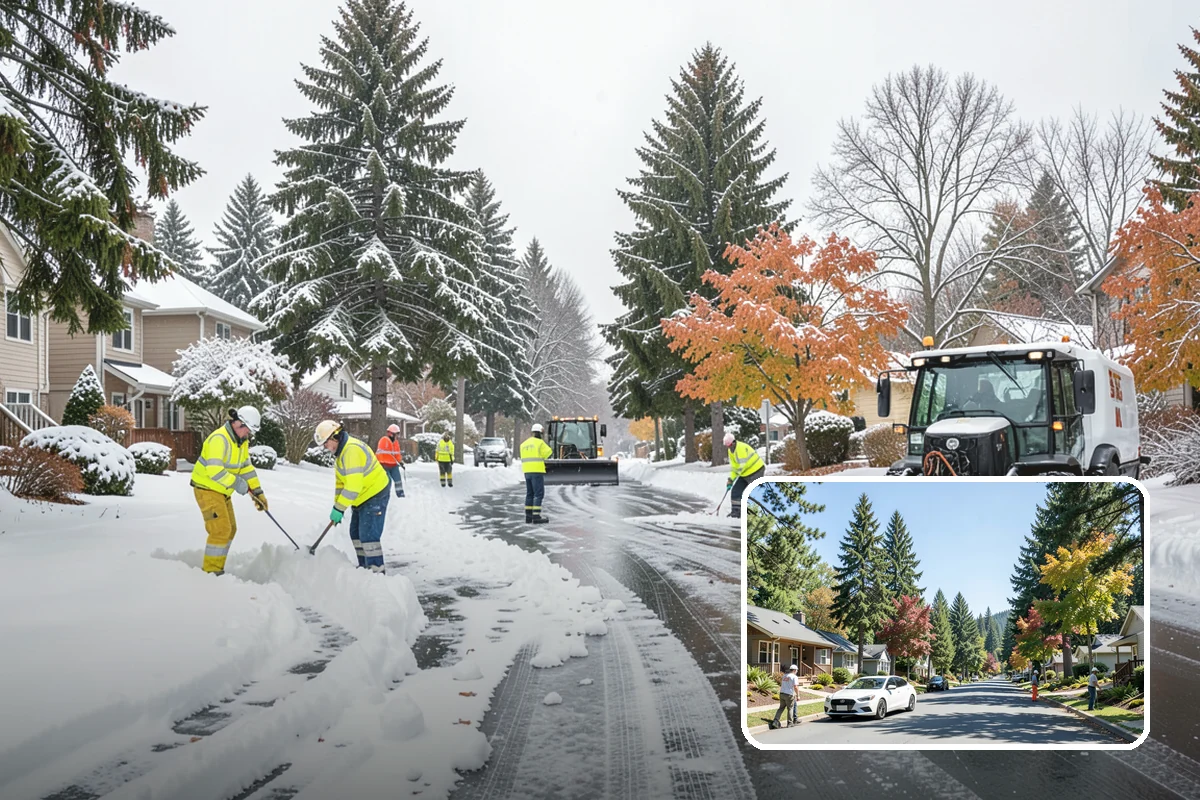 Front Walkway Snow Removal in Orting, Pierce County, WA - Keeps your primary entrance safe for family and guests