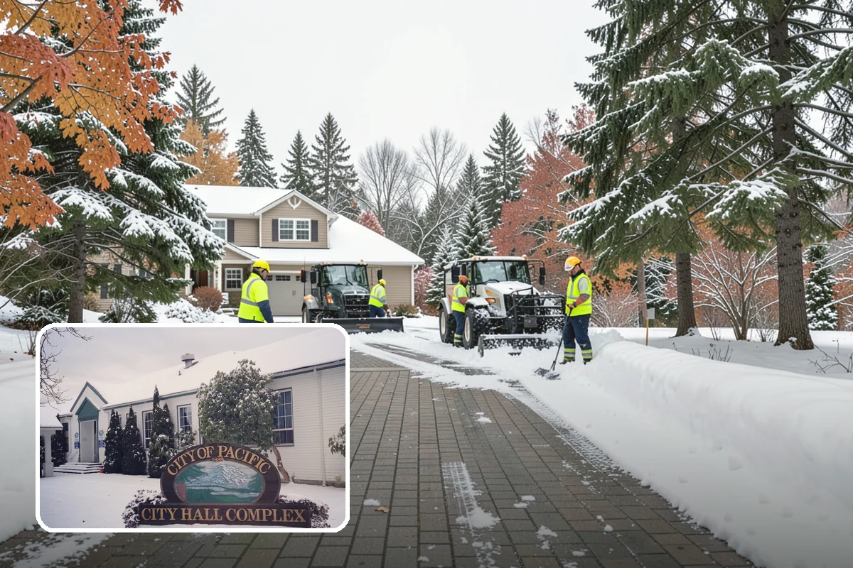 Front Walkway Snow Removal in Pacific, King County, WA - Keeps your primary entrance safe for family and guests