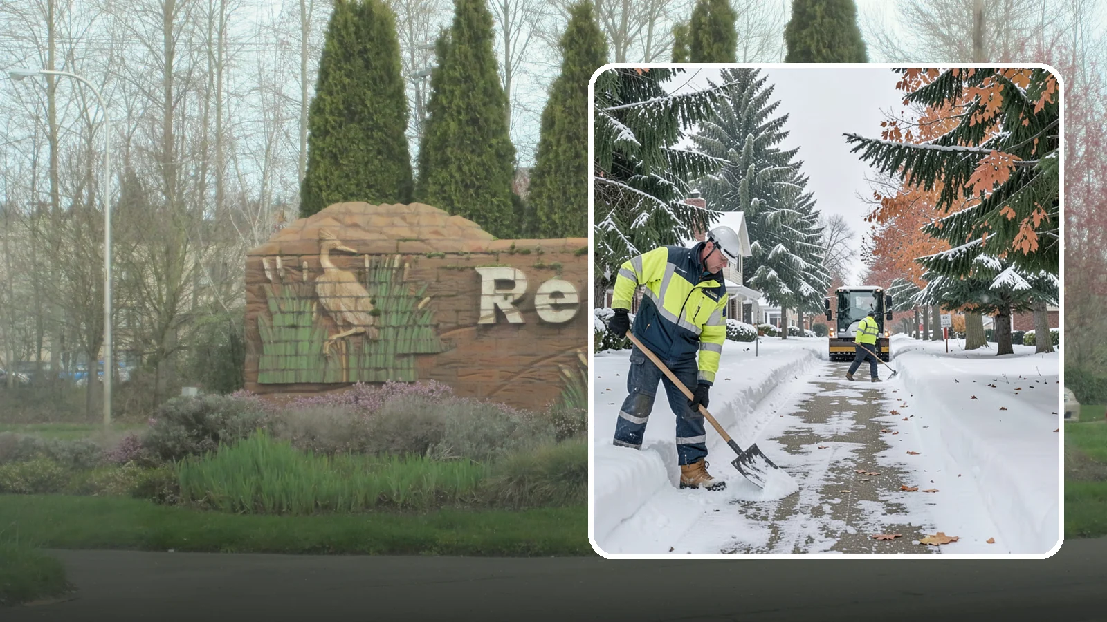 Front Walkway Snow Removal in Renton, King County, WA - We clear the front walkway so your main path from street to door stays safe during Western Washington snow events.