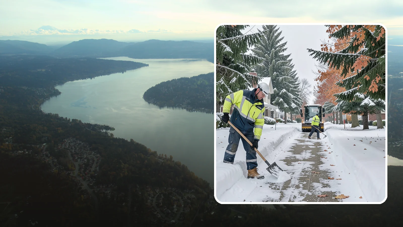 Front Walkway Snow Removal in Sammamish, King County, WA - We clear the front walkway so your main path from street to door stays safe during Western Washington snow events.