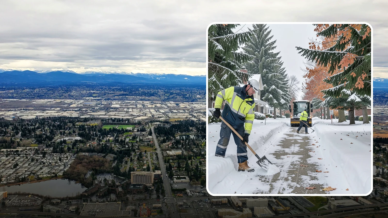 Front Walkway Snow Removal in SeaTac, King County, WA - We clear the front walkway so your main path from street to door stays safe during Western Washington snow events.
