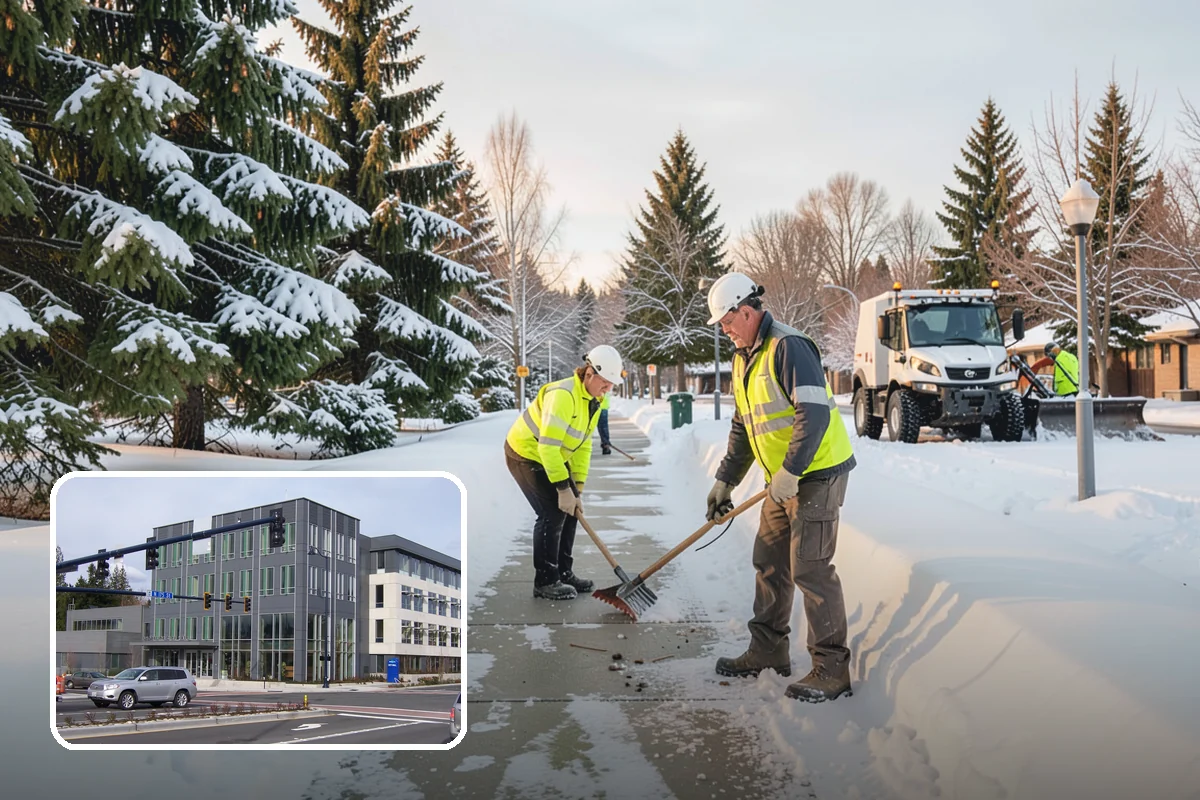 Front Walkway Snow Removal in Shoreline, King County, WA - Keeps your primary entrance safe for family and guests