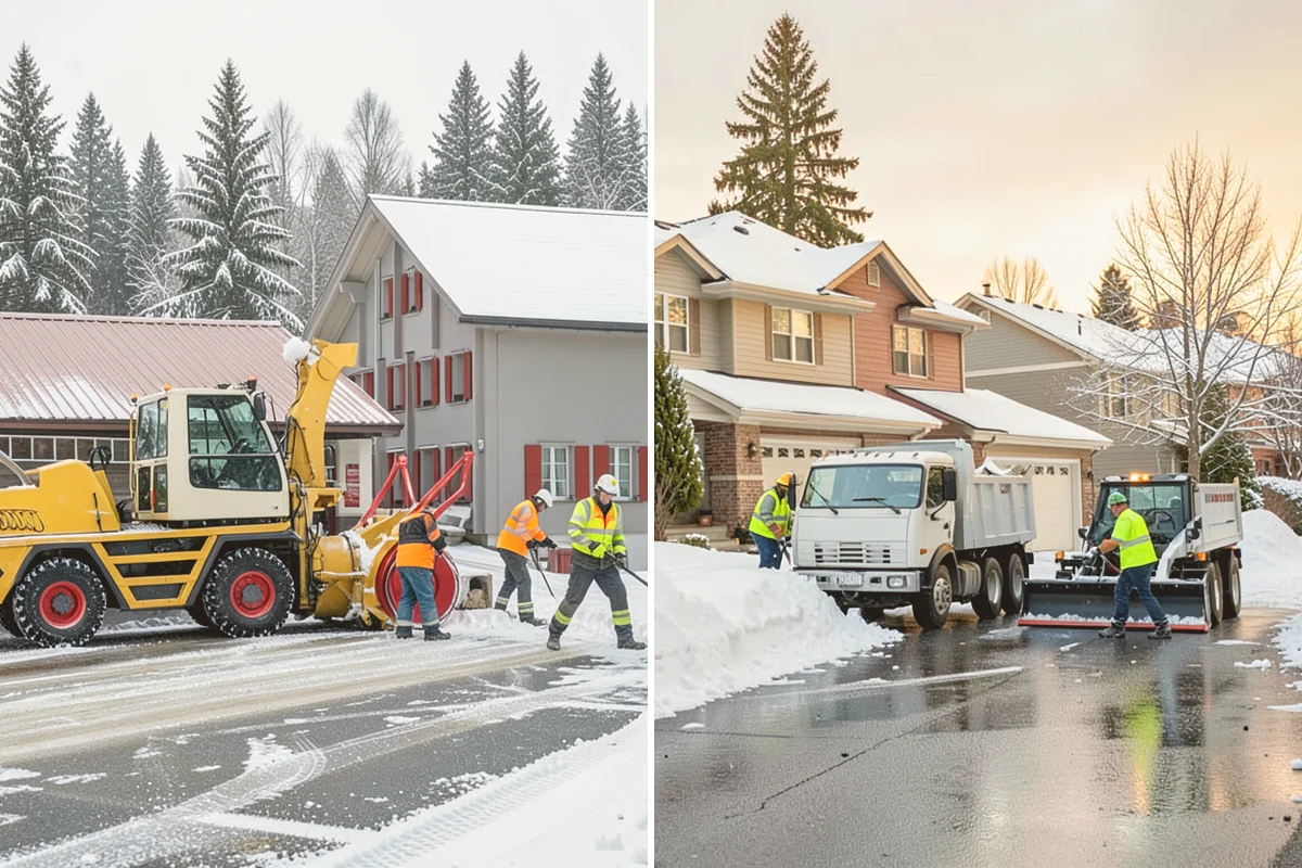 Front Walkway Snow Removal in Snohomish, Snohomish County, WA - Inspect the walkway surface and note delicate finishes