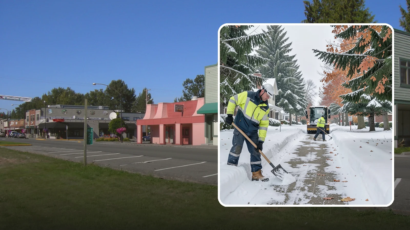 Front Walkway Snow Removal in Snoqualmie, King County, WA - We clear the front walkway so your main path from street to door stays safe during Western Washington snow events.